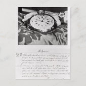 ポケットクロノメーターのファクシミリ ポストカード (正面)