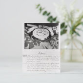 ポケットクロノメーターのファクシミリ ポストカード (スタンド正面)