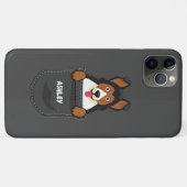 ポケットドイツの羊飼いかわいい犬の飼い主 Case-Mate iPhoneケース (裏面(横))