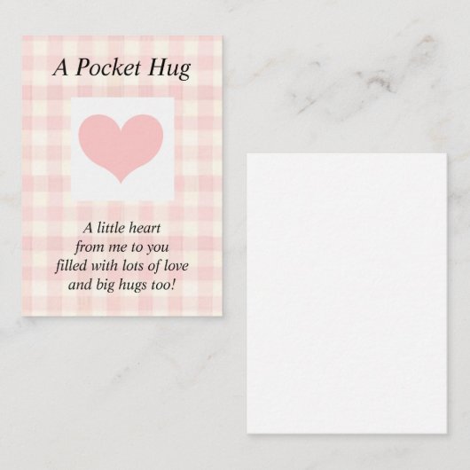 ポケットハグミニノートカード ノートカード (正面/裏面)