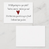 ポケットハグ ノートカード (正面/裏面)