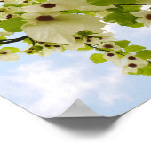 ポケットハンカチの花のポスター ポスター (角)