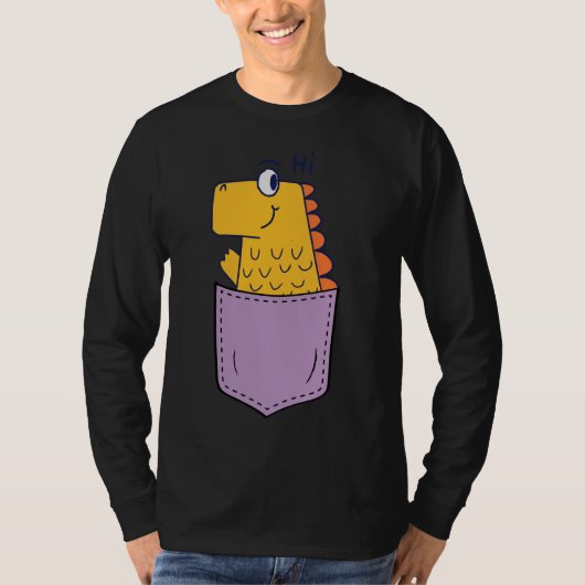 ポケットヒゲドラゴン – かわいいヒゲドラゴン Tシャツ (正面)