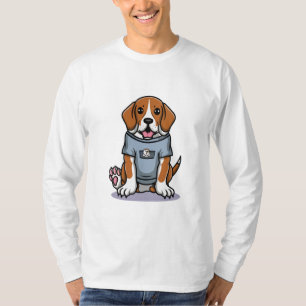 ポケットビーグル足動物ペットハウンドドッグ恋人 Tシャツ