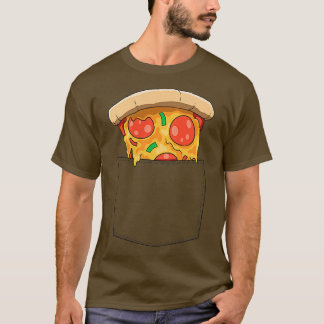 ポケットピザ覗きピザCにおけるピザポケットピザ Tシャツ