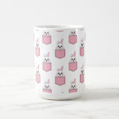 ポケットペットバニーパターン コーヒーマグカップ (中央)
