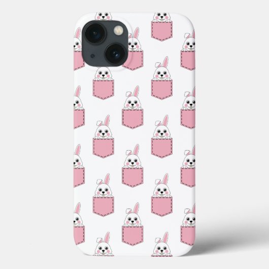 ポケットペットバニーパターン Case-Mate iPhoneケース (裏面)