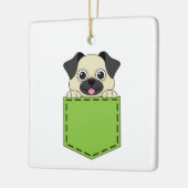 ポケットペット犬 セラミックオーナメント (左)