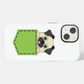 ポケットペット犬 iPhoneケース (裏面横)