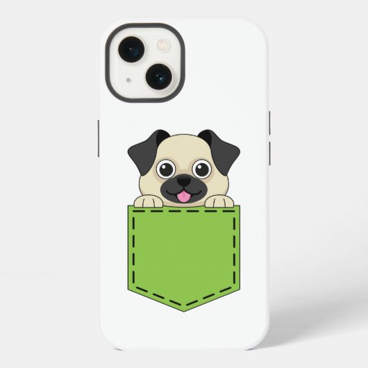 ポケットペット犬 iPhoneケース (裏面)