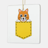 ポケットペット猫 セラミックオーナメント (左)