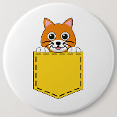 ポケットペット猫 缶バッジ (正面)
