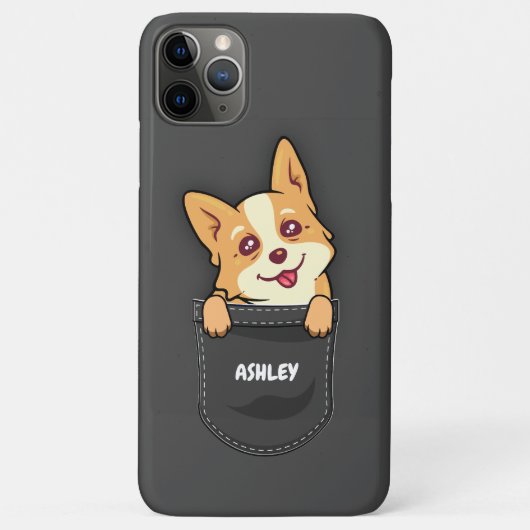 ポケットボストンテリアかわいい犬の飼い主 Case-Mate iPhoneケース (裏面)