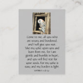 ポケットメモリアル祈りの言葉バーンドウル 名刺 (正面)