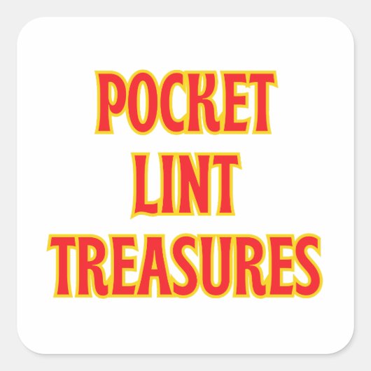 ポケットリンクの宝物 スクエアシール (正面)