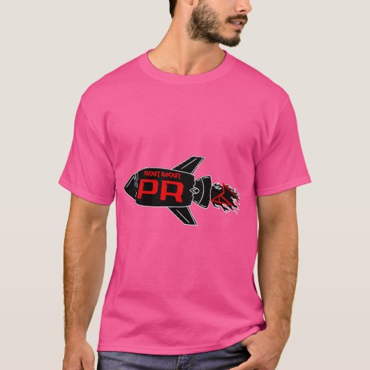 ポケットロケットロゴはっきりしたムエタイ Tシャツ (正面)