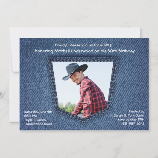 ポケット写真招待状 招待状 (正面)