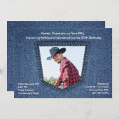 ポケット写真招待状 招待状 (正面/裏面)