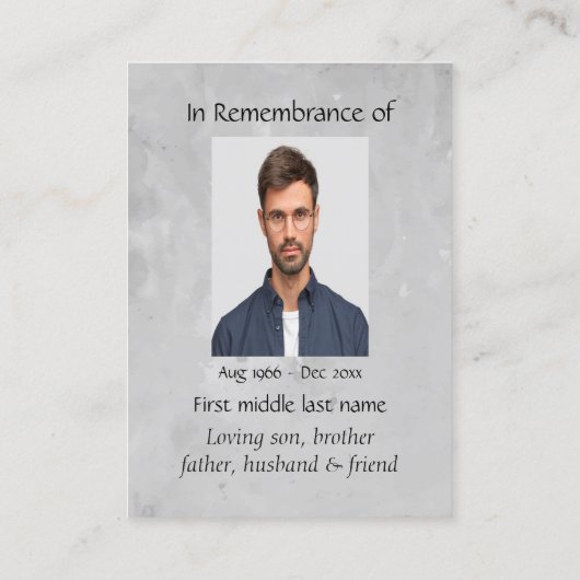 ポケット形見オオカミ 名刺 (裏面)