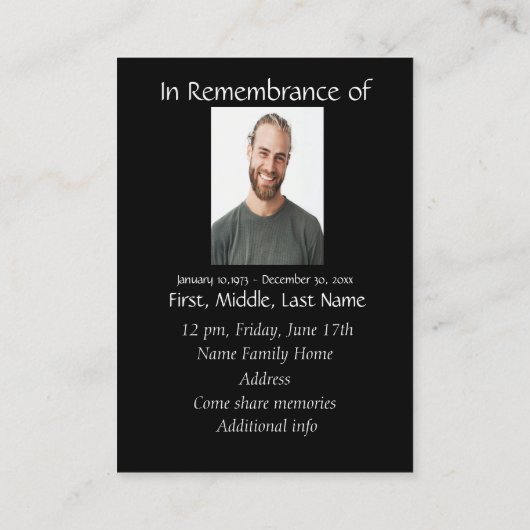 ポケット形見オオカミ 名刺 (裏面)