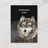 ポケット形見オオカミ 名刺 (正面)