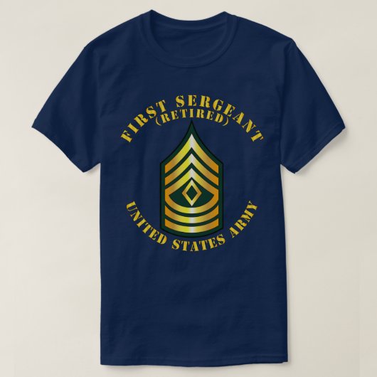 ポケット第1軍曹1 退職したSG Tシャツ (デザイン正面)