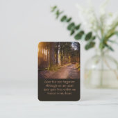 ポケット記念碑自然歩道の木 名刺 (スタンド正面)