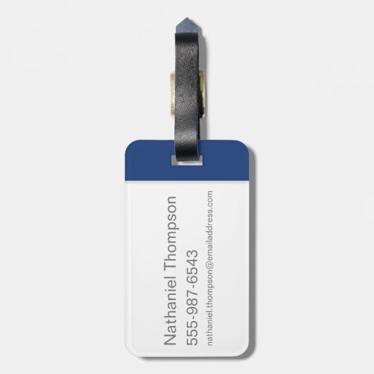 ポケット™ ラゲッジタグ (裏面縦)