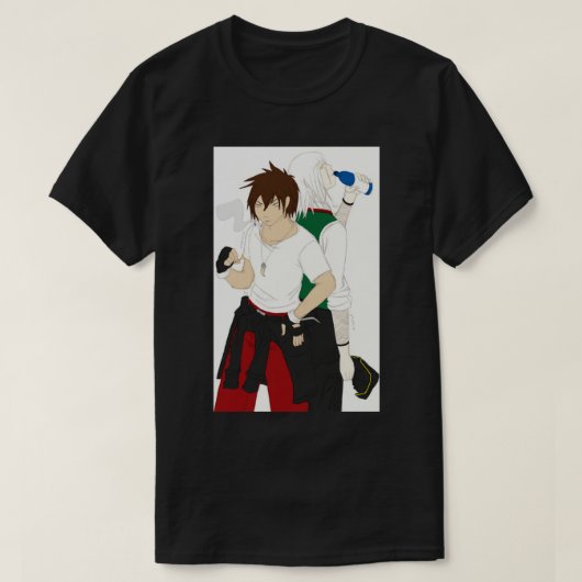 ポケモントレーナー – ミヒール&フレドリック Tシャツ (デザイン正面)