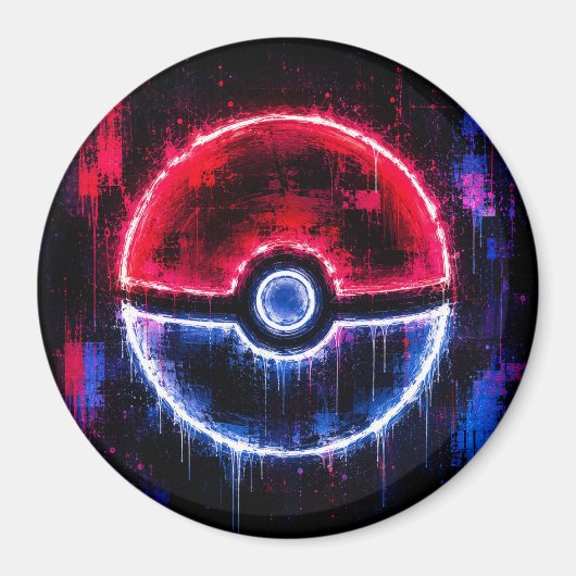 ポケモンボールのアート マグネット (正面)
