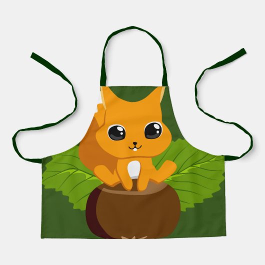 ポケモン漫画の子ども用オールオーバープリントエプロン エプロン (正面)