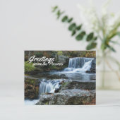 ポコノスからの挨拶！工場秋 ポストカード (スタンド正面)