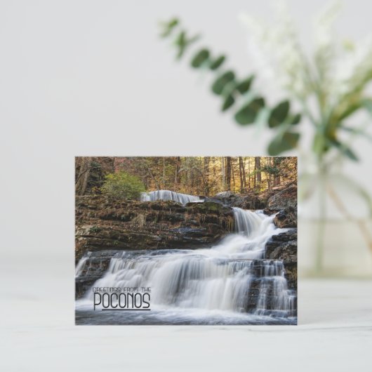 ポコノスの工場秋からの挨拶 ポストカード (スタンド正面)