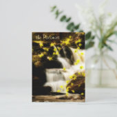 ポコノススプリングタイム滝シーンハガキ ポストカード (スタンド正面)