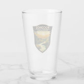 ポコノスペンシルバニアトラベルアートヴィンテージ タンブラーグラス (裏面)