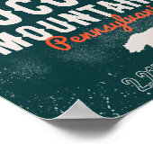 ポコノスペンシルバニアPAマウンテンギフトレトロ ポスター (角)