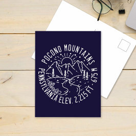 ポコノスレトロペンシルバニアマウンテンズハガキ ポストカード