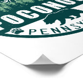 ポコノスレトロペンシルバニア山脈60s ポスター (角)