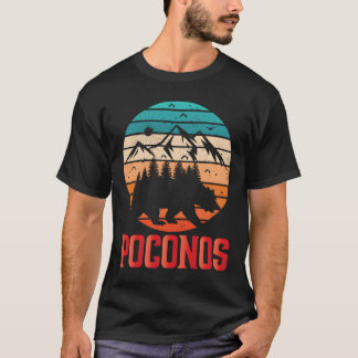 ポコノス ペンシルベニア マウンテン ハイキング キャンプトリップ ギ Tシャツ