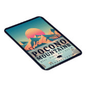 ポコノマウンテンズペンシルバニアヴィンテージお土産 マグネット (右側)