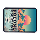 ポコノマウンテンズペンシルバニアヴィンテージお土産 マグネット (横)