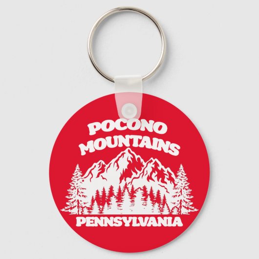 ポコノマウンテンズペンシルバニア キーホルダー (正面)