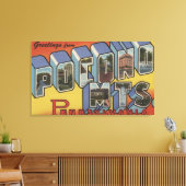 ポコノ山脈 – ラージレターシーン キャンバスプリント (インサイチュ (リビング))