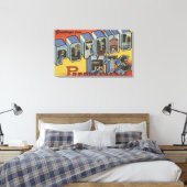 ポコノ山脈 – ラージレターシーン キャンバスプリント (インサイチュ (寝室))