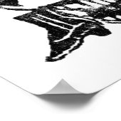 ポサダカラベラブーツアンドスカル ポスター (角)