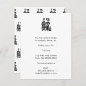 ポサダスケルトンカップル 招待状 (正面/裏面)