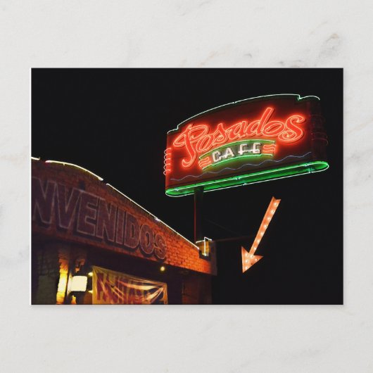 ポサドスカフェネオンサイン ポストカード (正面)