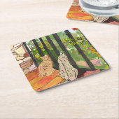 ポサバソスガトス スクエアペーパーコースター (アングル)