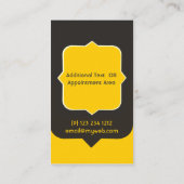 ポシチックはっきりしたファッション工業 名刺 (裏面)