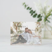 ポシトデインビタシオンシンプルとミニマモダンリスト インビテーションポストカード (スタンド正面)